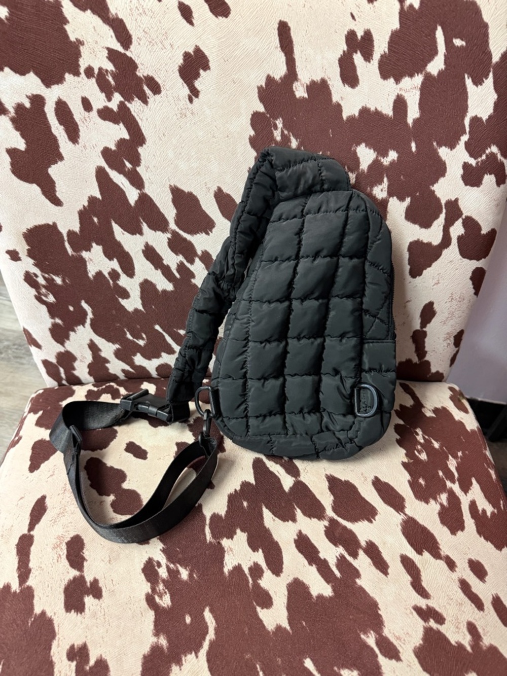 Quilted Black Sling Bag
